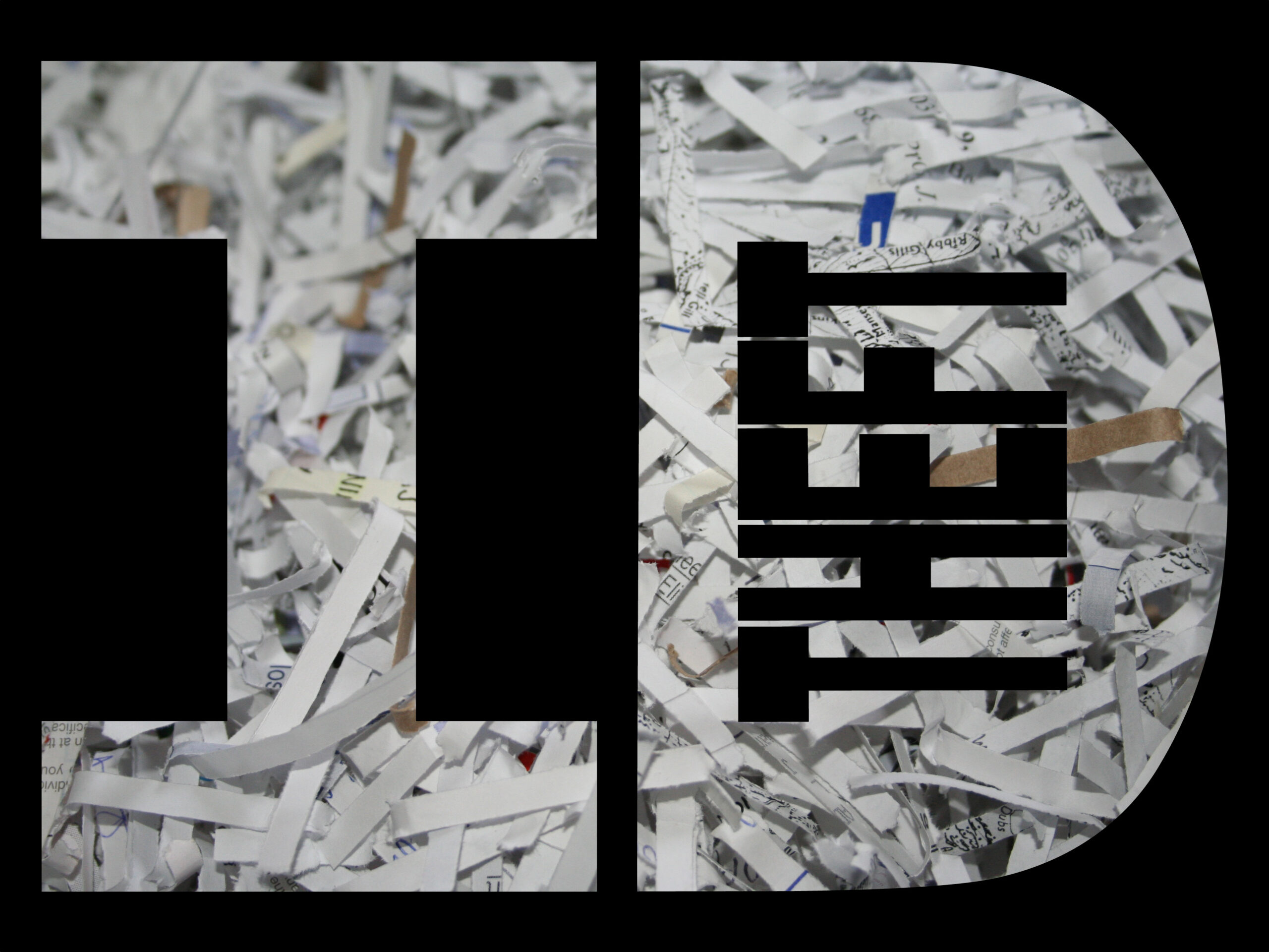 id theft with shredded paper
